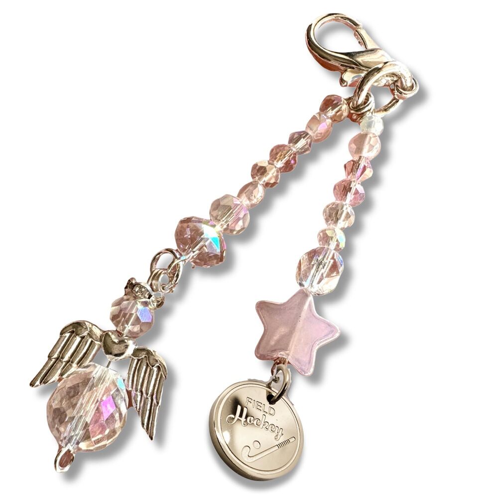 2378 Field Hockey Gift for Her Charm Clip for Bag Purse Keychain